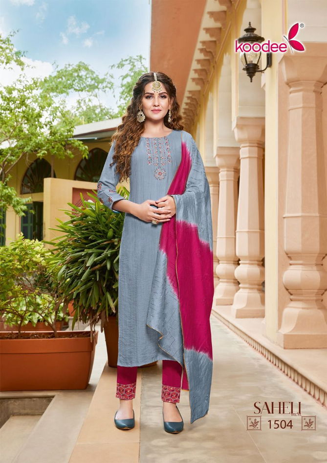 Koodee Saheli 15 Exclusive Wholesale Readymade Salwar Suits 